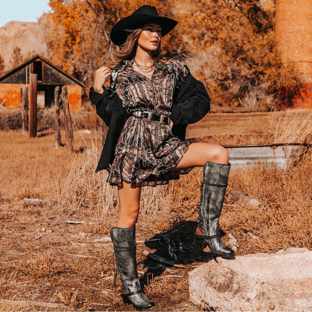Freebird By Steven Coal Boots in black - Picture 2 of 15